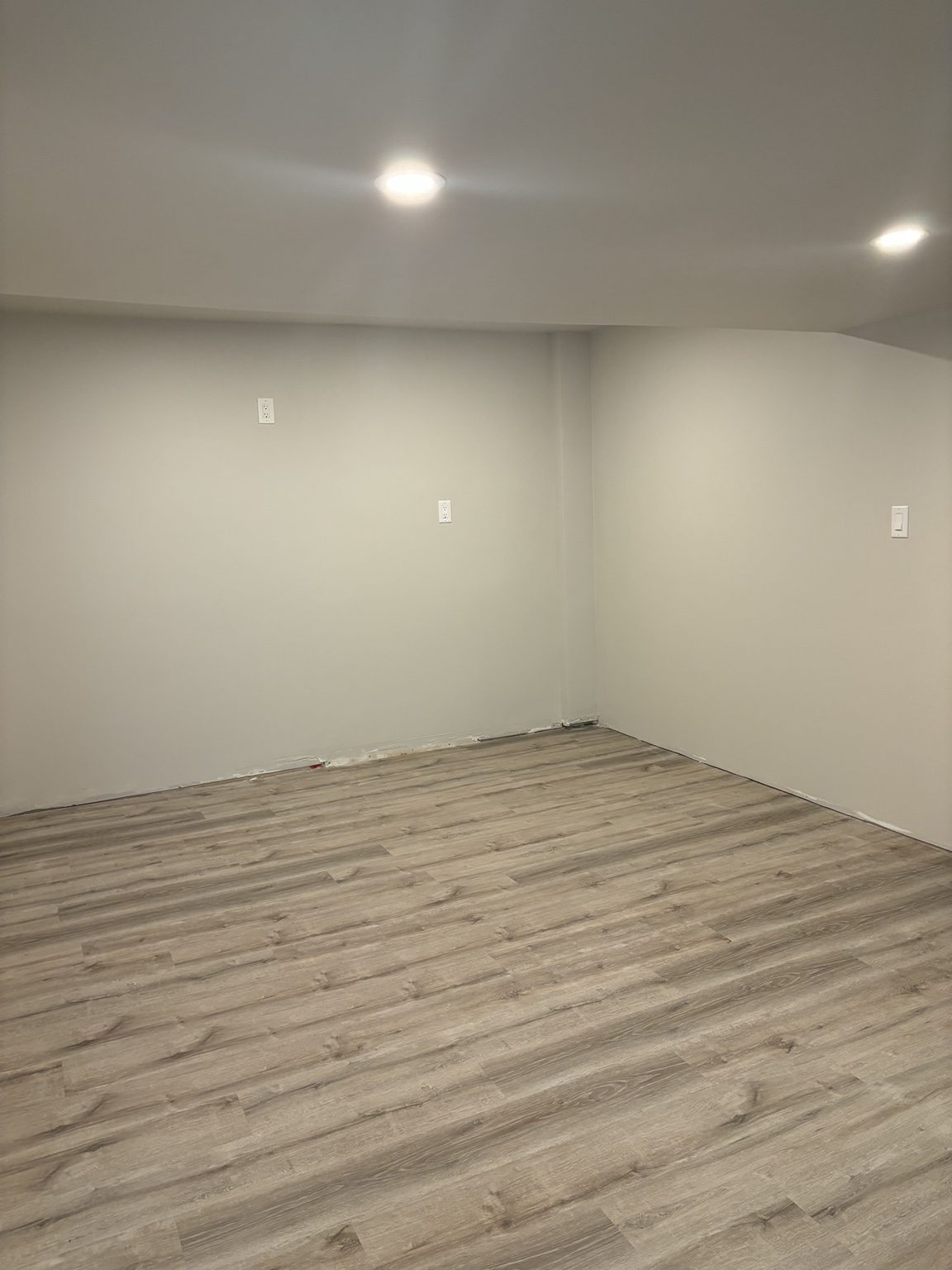 Finished basement flooring