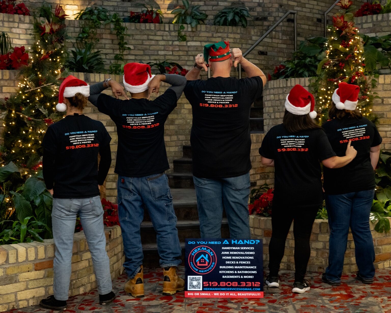 Hekman Home Services branded team photo